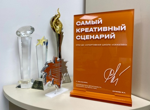 Спортивная школа “Сахалин” получила награду Российского футбольного союза! 